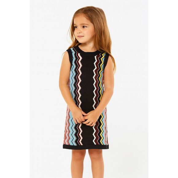 MISSONI For Target Multicolor Chevron Mini Dress  Girls Size 4 - Picture 1 of 8